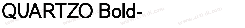 QUARTZO Bold字体转换